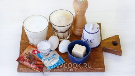 классический манник на кефире