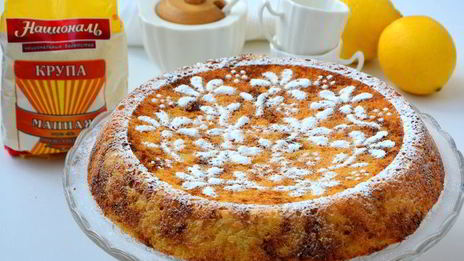 лимонный манник на кефире