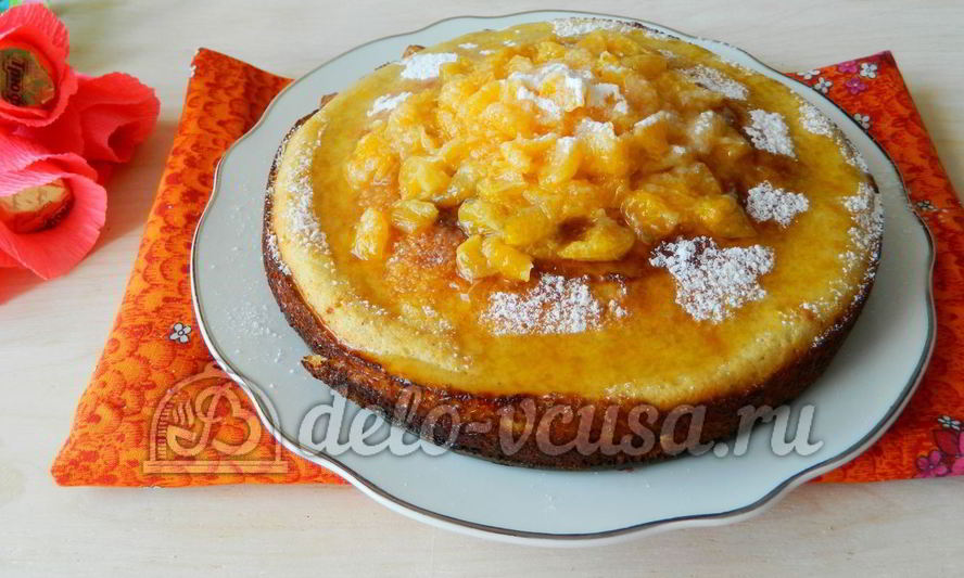 Рецепт манник с мандаринами