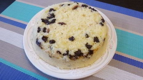 манник с шоколадом и миндалем