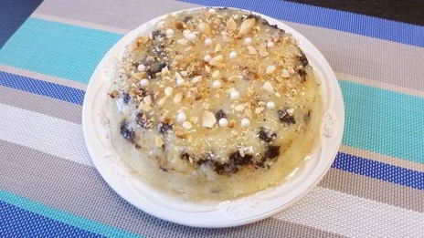 манник с шоколадом и миндалем