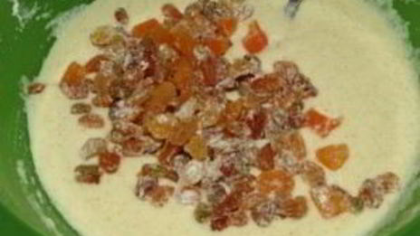 манник с сухофруктами