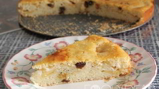 Манник с яблоками