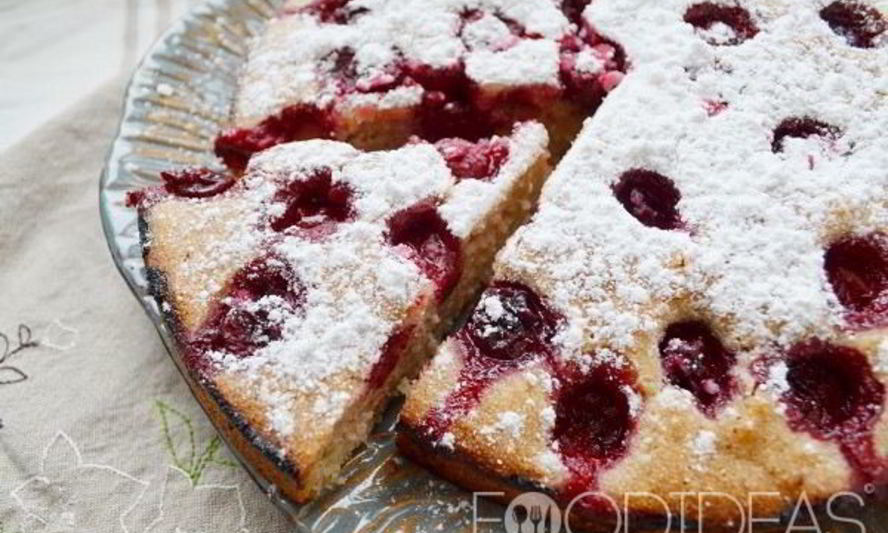 Рецепт постный манник с вишней