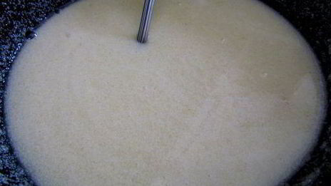 постный шоколадный манник с клюквой