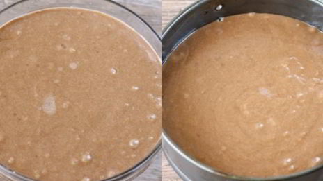 шоколадный манник без яиц