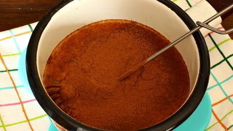 шоколадный манник на молоке