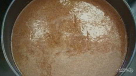 шоколадный манник с карамельными яблоками