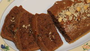 Шоколадный манник с халвой