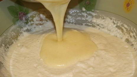 шоколадный манник с халвой