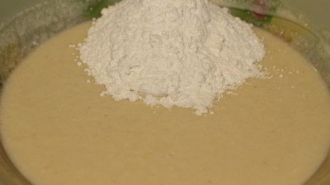 шоколадный манник с халвой