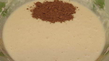 шоколадный манник с халвой