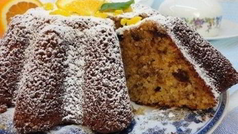 цитрусовый манник с финиками