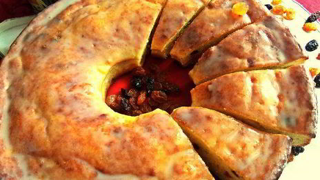 творожный манник со сгущенкой