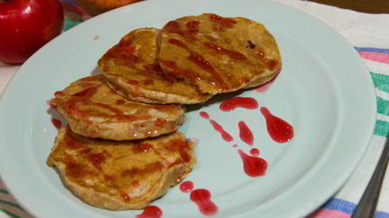 Оладьи с яблоками