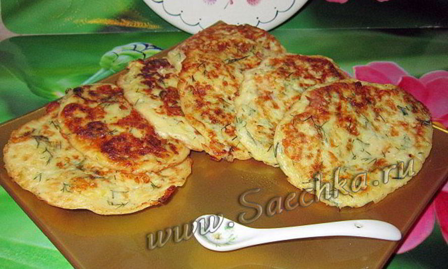 Рецепт кабачковые оладьи с сыром