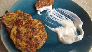 Кабачковые оладьи в духовке