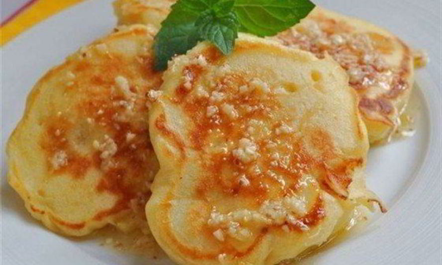 Рецепт кефирные оладьи с яблоками