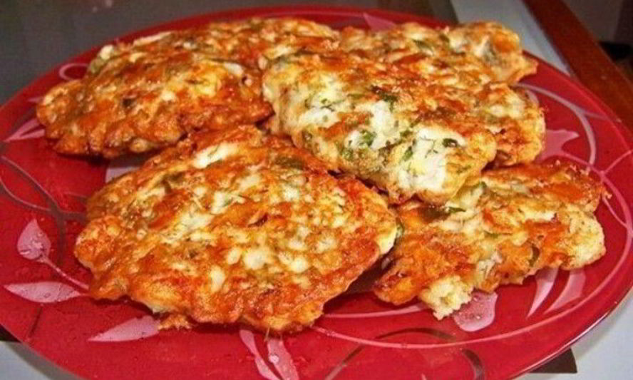 Рецепт куриные оладьи с сыром на кефире