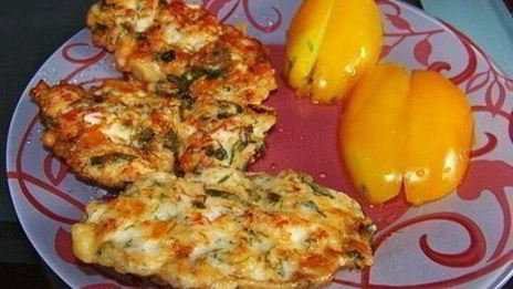 куриные оладьи с сыром на кефире