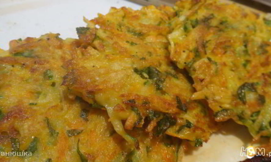 Рецепт морковно-картофельные оладьи