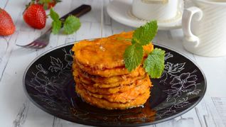 Морковные оладьи