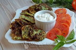 Оладьи из кабачков без муки