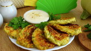 Оладьи из кабачков на сковороде