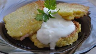 Оладьи из кабачков с сыром