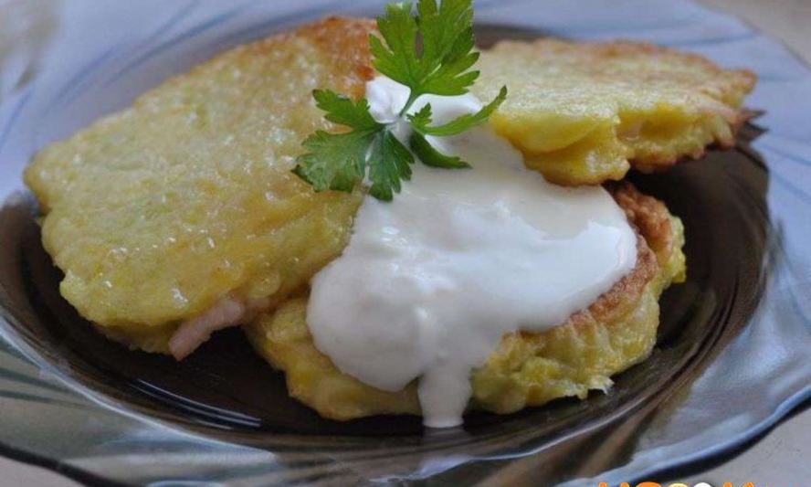 Рецепт оладьи из кабачков с сыром