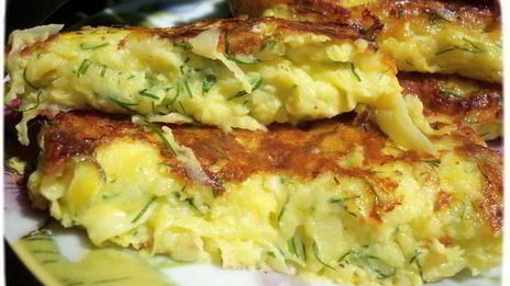 оладьи из кабачков с творогом