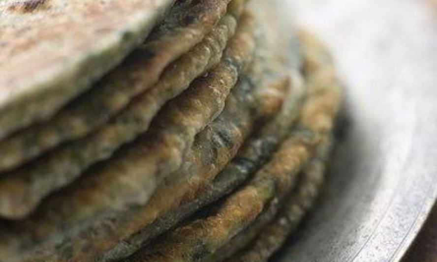 Рецепт оладьи из шпината и нута по-индийски