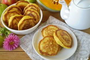 Оладьи из тыквы на кефире