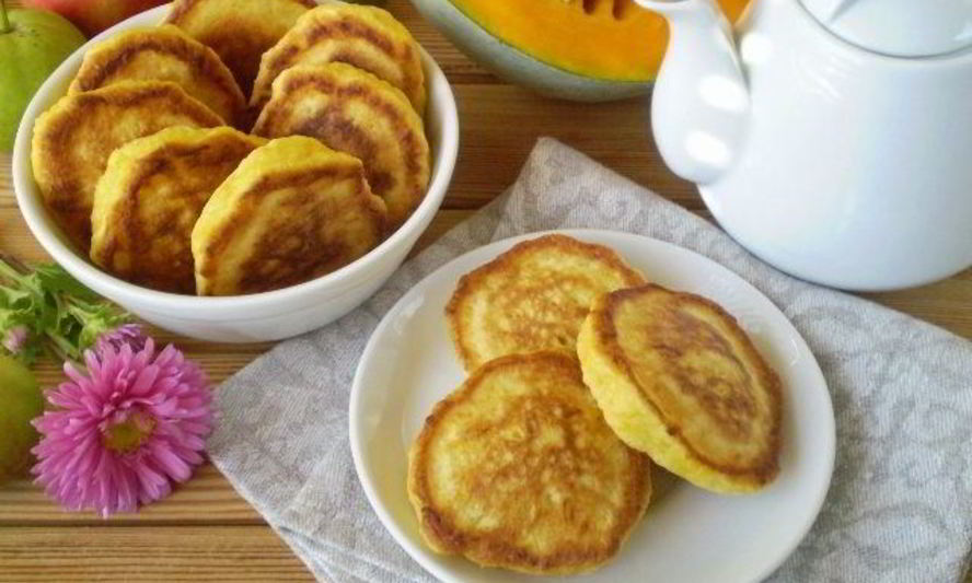 Рецепт оладьи из тыквы на кефире