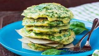 Оладьи из зелени