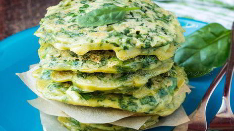 оладьи из зелени