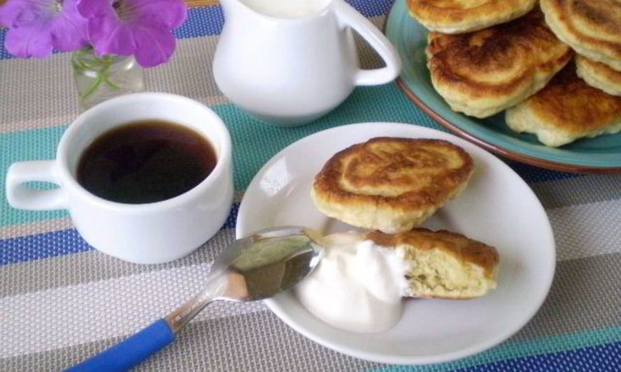 Рецепт оладьи на кефире пышные