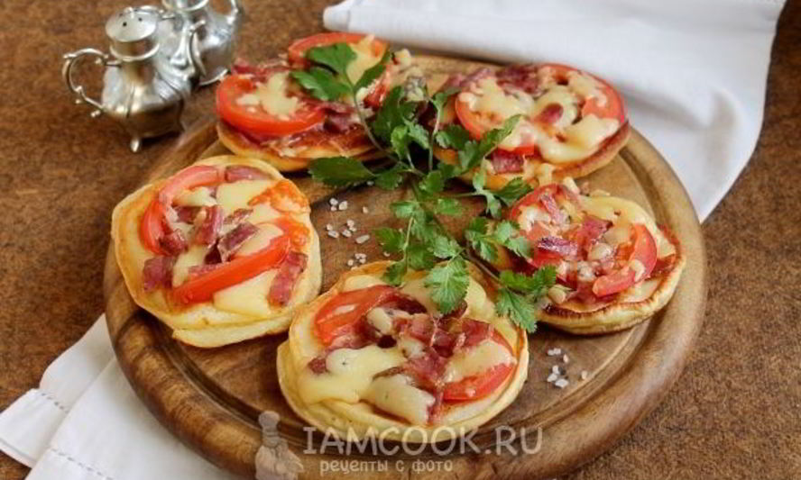 Рецепт оладьи-пиццы на кефире