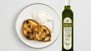 Оладьи с голубикой