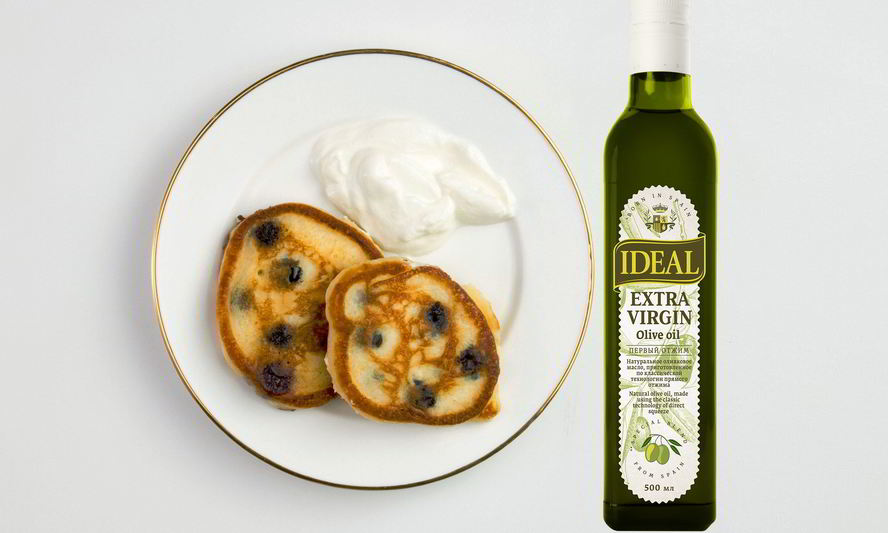 Рецепт оладьи с голубикой