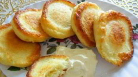 оладьи с творогом