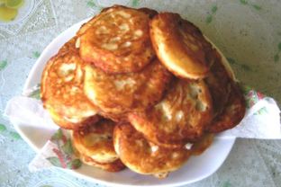 Оладьи с яблоками