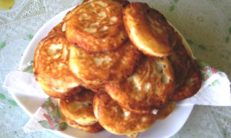 Рецепт оладьи с яблоками