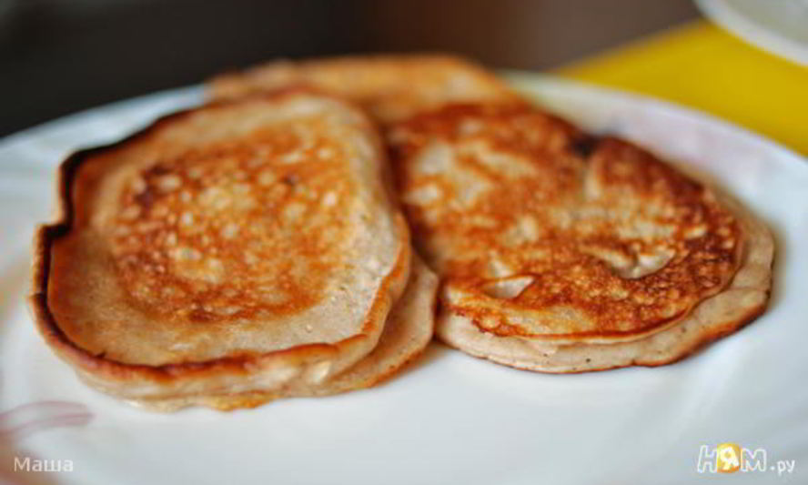 Рецепт овсяные оладьи с кусочками шоколада