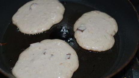 овсяные оладьи с кусочками шоколада