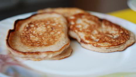 овсяные оладьи с кусочками шоколада