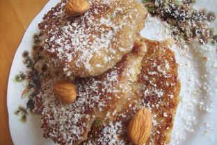 Овсяные оладьи с яблоком