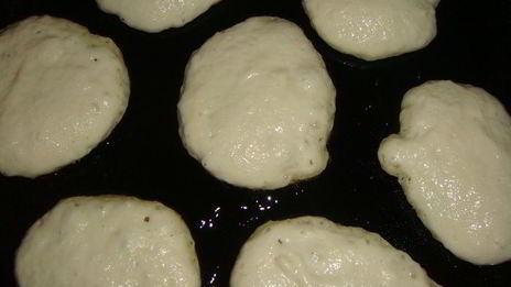 пышные оладушки с манной крупой