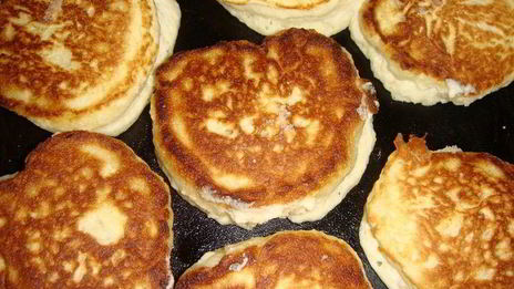 пышные оладушки с манной крупой