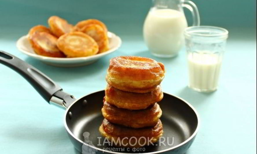 Рецепт пышные оладьи на воде без дрожжей